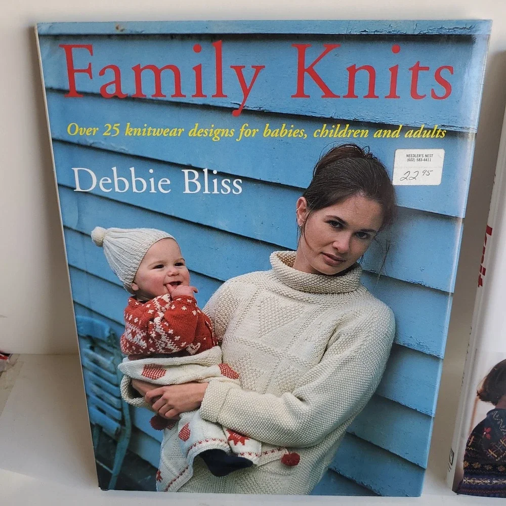 Lot of 4 Debbie Bliss Knitting Pattern Books Family Knits Country Cotton Nautica